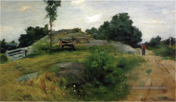 Connecticut Scène Impressionniste paysage Julian Alden Weir Peinture à l'huile